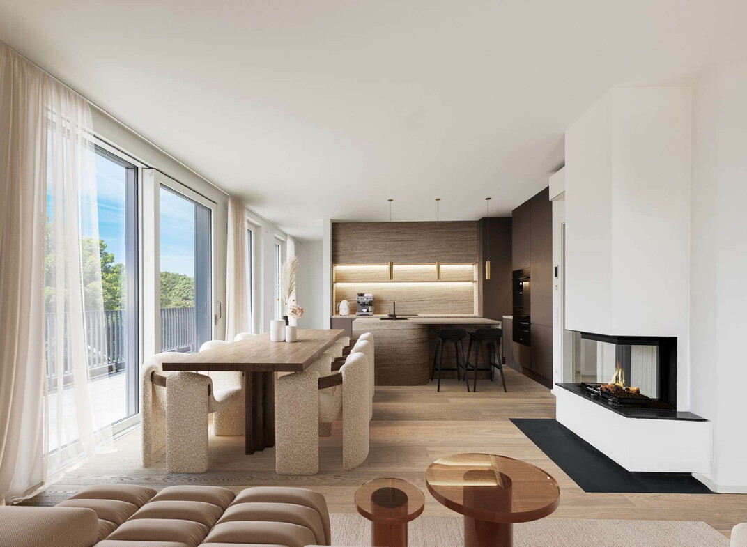 Offener Wohn-Ess-Kochbereich