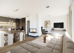 Offener Wohn-Ess-Kochbereich