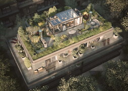 Private Dachterrasse mit Blick ins Grüne