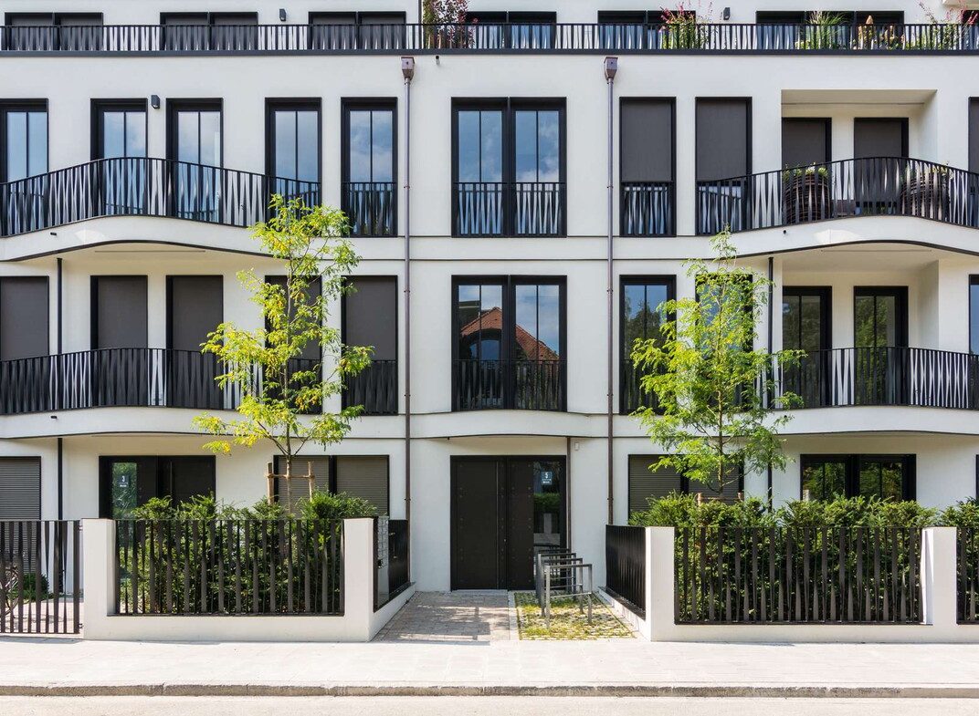 Hochwertige Neubaufassade 