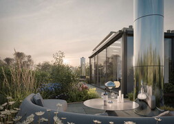 Privater Loungebereich auf dem Dach