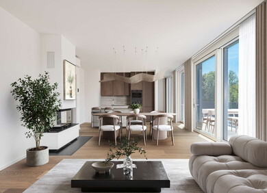 Offener Wohn-Ess-Kochbereich