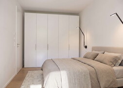 Schlafzimmer mit Einbauschrank